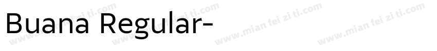 Buana Regular字体转换